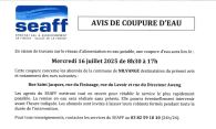 Avis de coupure d'eau